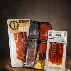 Pack - 5 Bandejas DOP + 5 bandejas Nature + medio chorizo + medio salchichón